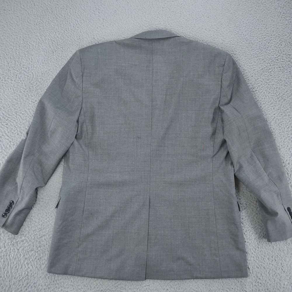 Brooks Brothers 346 Jacket Men 46R Gray Striped Lined Wool Fitzgerald Fit Blazer